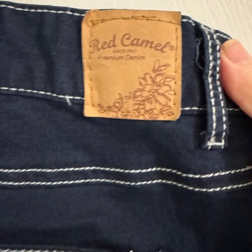 NWOT Red Camel Blue Jeans Bling Pocket Embellishments Sz 9 Juniors - Picture 3 of 7